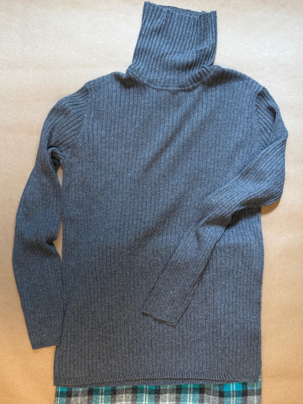 Gap Ribbed Grey Turtleneck  L